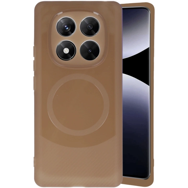 BFS  Xiaomi Redmi Note 14 Pro 4G Kılıf Maya Karbon Kapak - Kahverengi