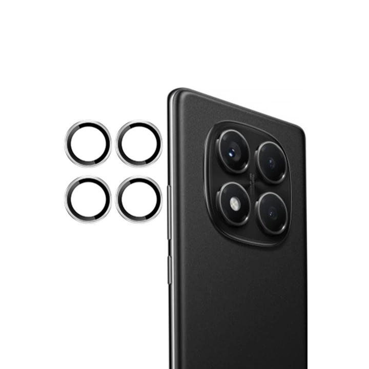 BFS Xiaomi Redmi Note 14 Pro 4G PVD Metal Kamera Lens - Gümüş