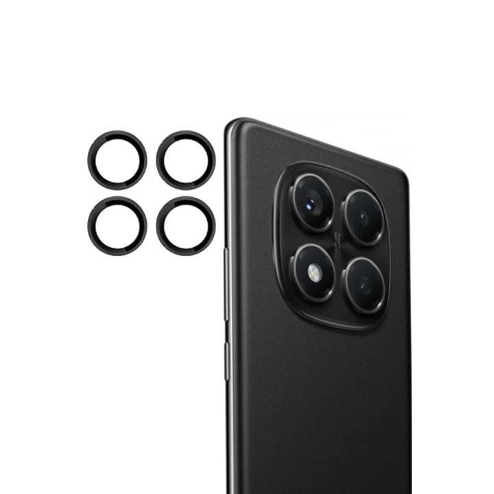 BFS Xiaomi Redmi Note 14 Pro 4G PVD Metal Kamera Lens - Siyah