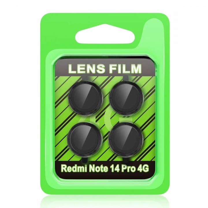 BFS  Xiaomi Redmi Note 14 Pro 4G Raze Metal Kamera Lens - Siyah