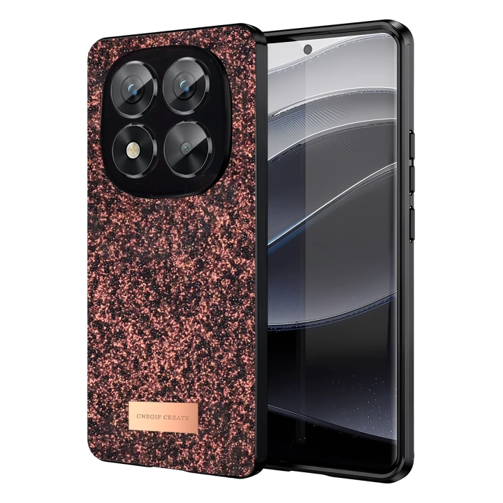 BFS  Xiaomi Redmi Note 14 Pro 5G Bright Simli Kapak - Derin Mor