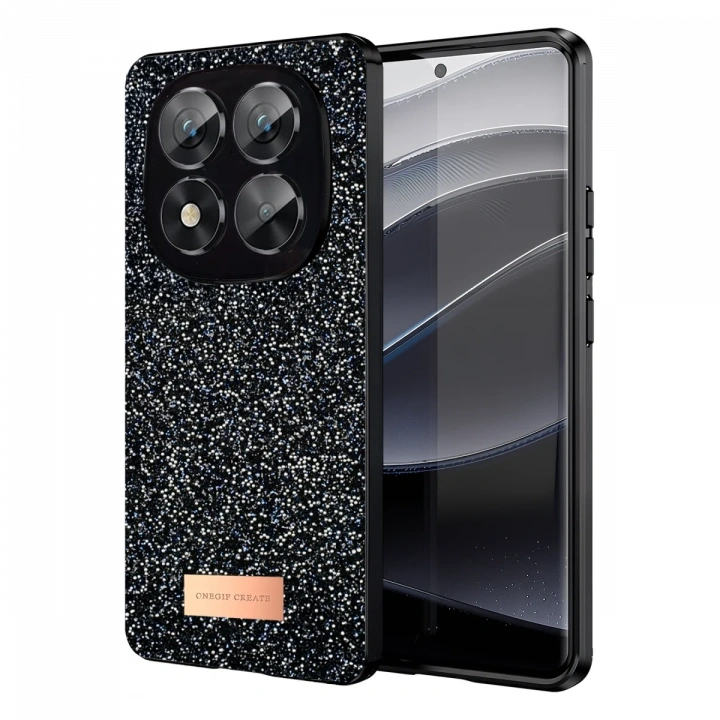 BFS  Xiaomi Redmi Note 14 Pro 5G Bright Simli Kapak - Siyah