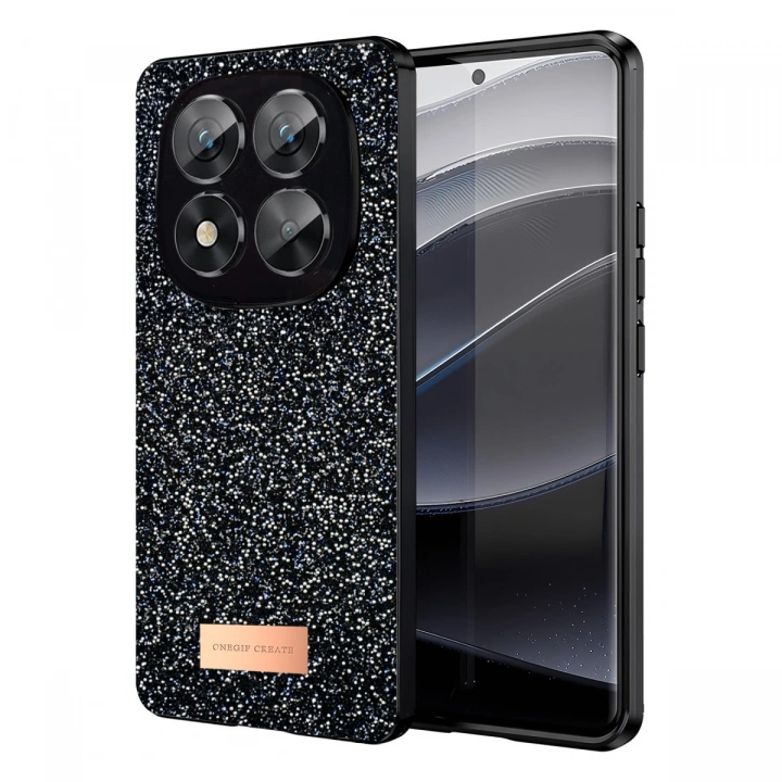 BFS  Xiaomi Redmi Note 14 Pro 5G Bright Simli Kapak - Siyah