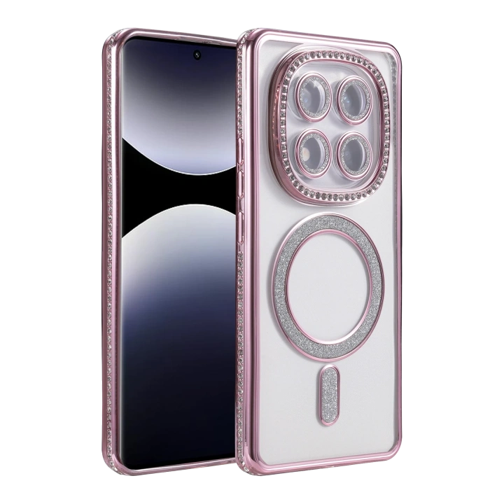 BFS  Xiaomi Redmi Note 14 Pro 5G Joke Simli Magneticsafe Kılıf - Pembe