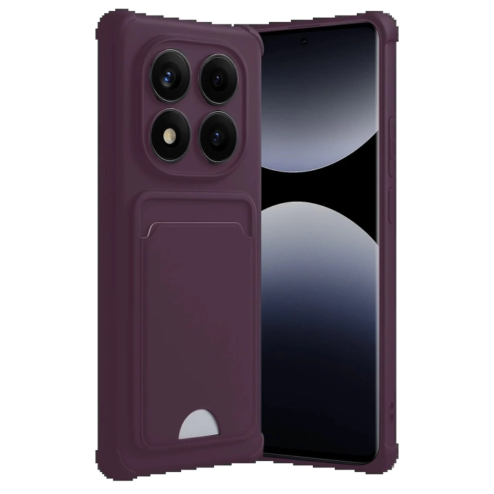 BFS  Xiaomi Redmi Note 14 Pro 5G Kelvin Kartvizitli Silikon - Derin Mor