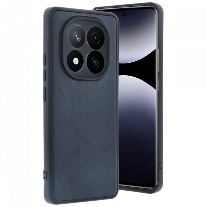 BFS  Xiaomi Redmi Note 14 Pro 5G Kılıf Aras Deri Kapak - Lacivert