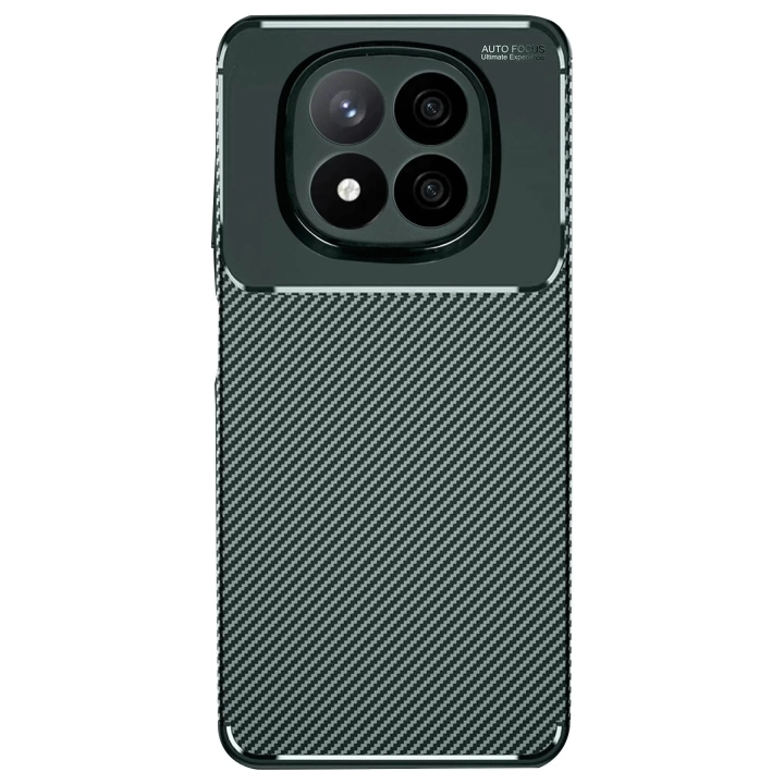 BFS  Xiaomi Redmi Note 14 Pro 5G Kılıf Auto Focus Karbon Kapak - Koyu Yeşil
