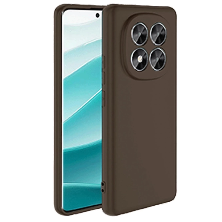 BFS  Xiaomi Redmi Note 14 Pro 5G Kılıf First Silikon - Kahverengi
