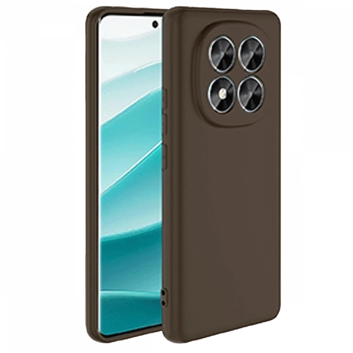 BFS  Xiaomi Redmi Note 14 Pro 5G Kılıf First Silikon - Kahverengi