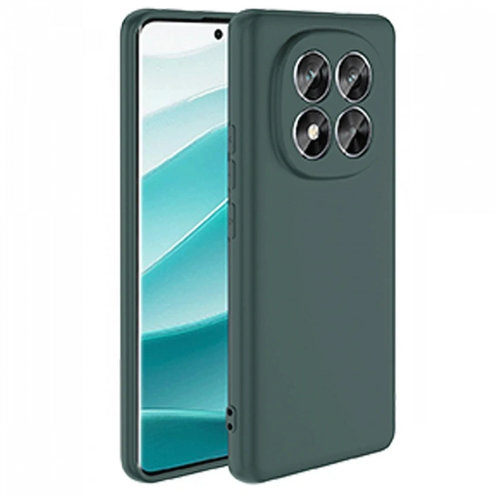 BFS  Xiaomi Redmi Note 14 Pro 5G Kılıf First Silikon - Koyu Yeşil