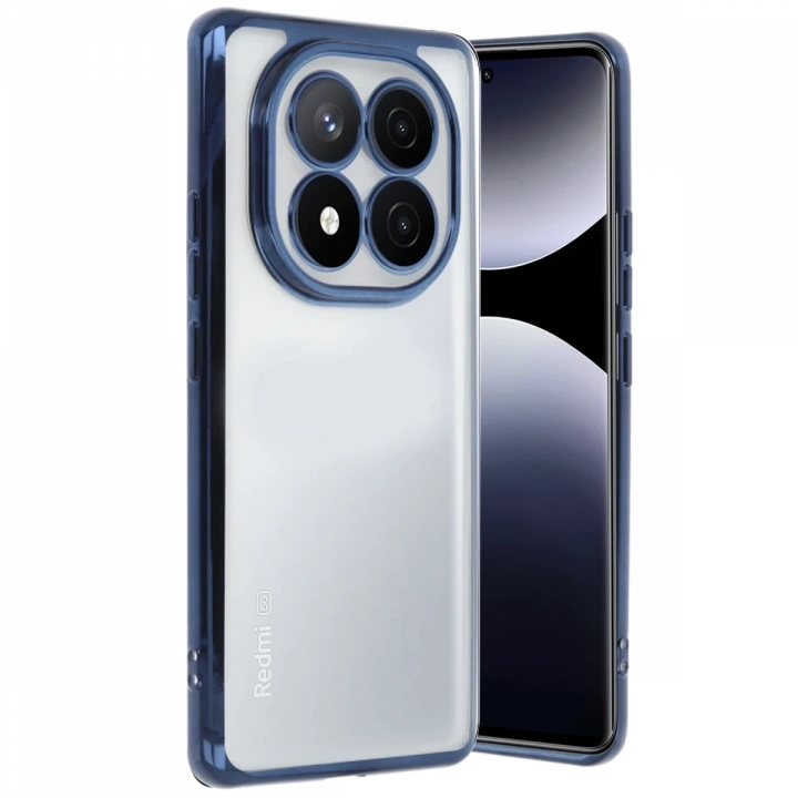 BFS  Xiaomi Redmi Note 14 Pro 5G Kılıf  Lensli Silikon - Lacivert