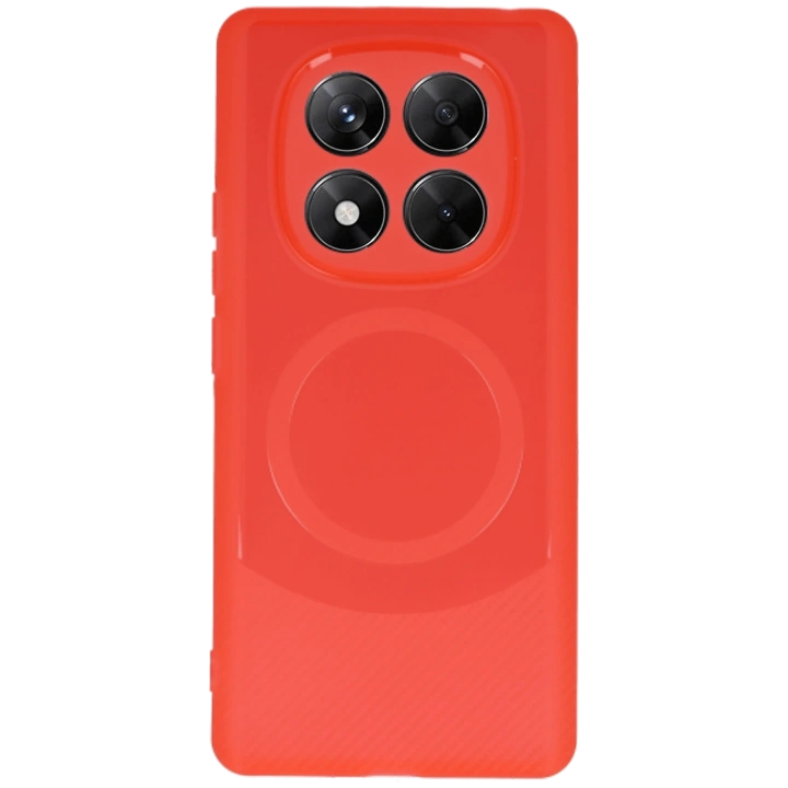 BFS  Xiaomi Redmi Note 14 Pro 5G Kılıf Maya Karbon Kapak - Kırmızı