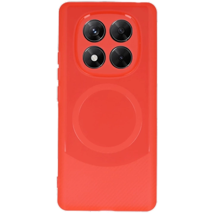 BFS  Xiaomi Redmi Note 14 Pro 5G Kılıf Maya Karbon Kapak - Kırmızı