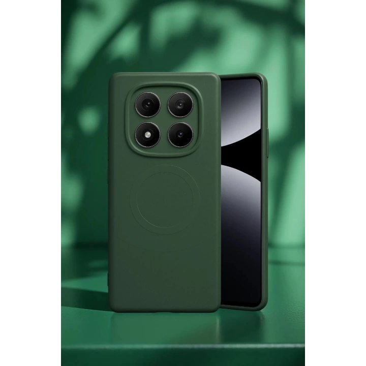 BFS  Xiaomi Redmi Note 14 Pro 5G Kılıf Maya Karbon Kapak - Koyu Yeşil