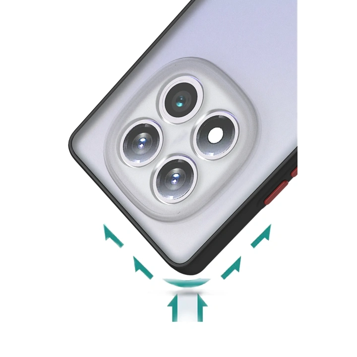 BFS  Xiaomi Redmi Note 14 Pro 5G Kılıf Montreal Silikon Kapak - Siyah