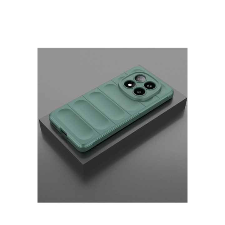 BFS  Xiaomi Redmi Note 14 Pro 5G Kılıf Optimum Silikon - Koyu Yeşil