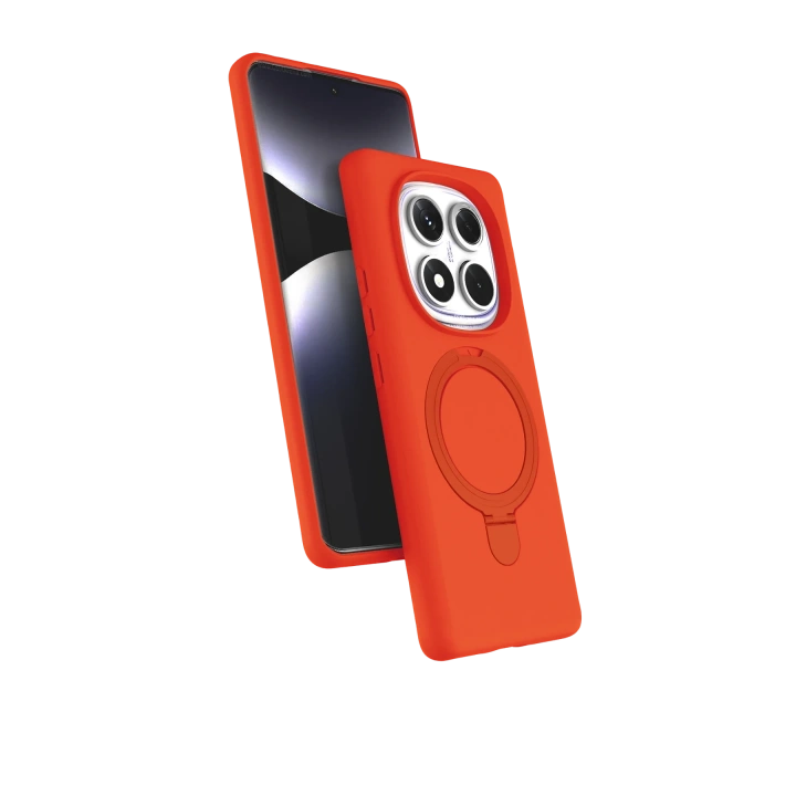 BFS  Xiaomi Redmi Note 14 Pro 5G Regal Magsafe Standlı Kapak - Turuncu