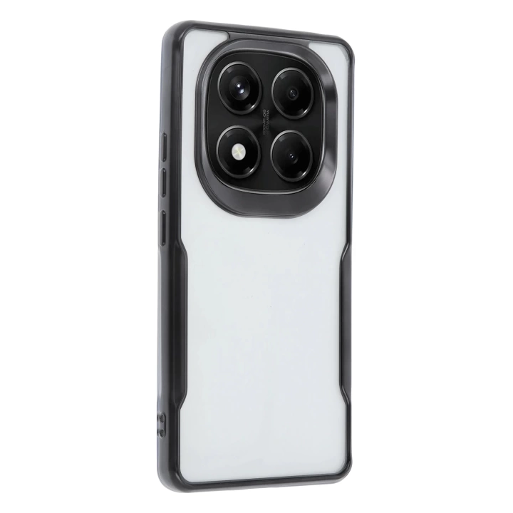 BFS  Xiaomi Redmi Note 14 Pro Plus Kılıf Boyi Silikon Kapak - Siyah
