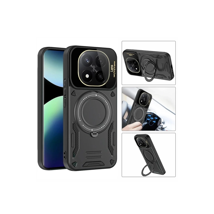 BFS  Xiaomi Redmi Note 14 Pro Plus Kılıf Joy Lens Standlı Kapak - Mor