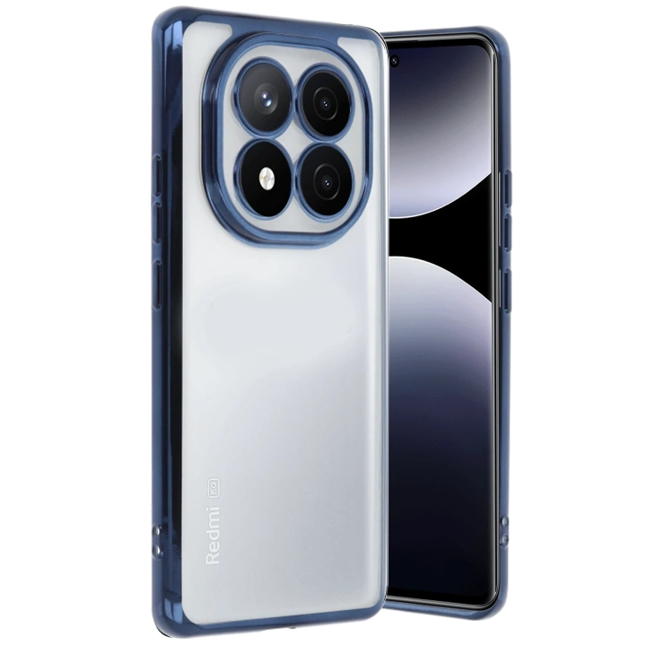 BFS  Xiaomi Redmi Note 14 Pro Plus Kılıf  Lensli Silikon - Lacivert