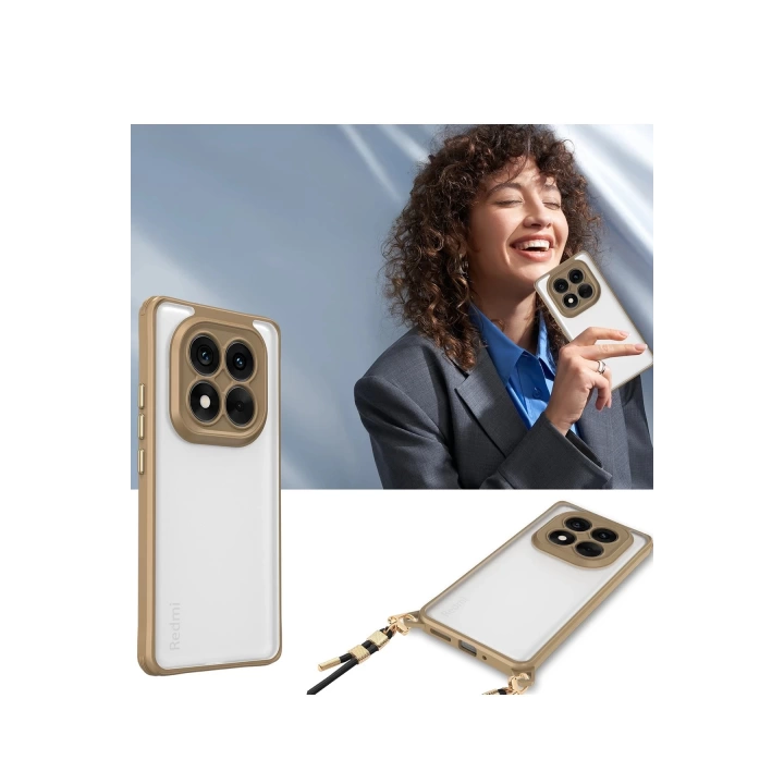 BFS  Xiaomi Redmi Note 14 Pro Plus Kılıf Penta Silikon Kılıf - Çöl Titanyum