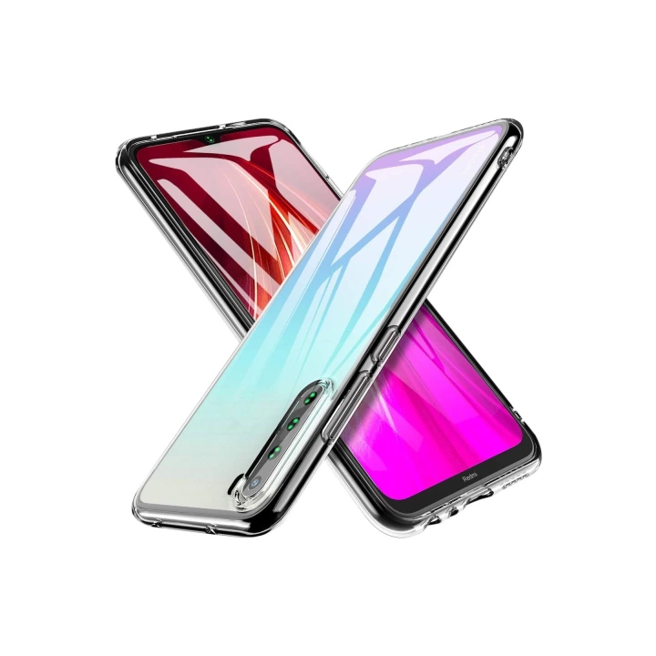 BFS  Xiaomi Redmi Note 8 Kılıf Lüx Şeffaf Silikon