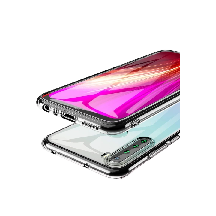 BFS  Xiaomi Redmi Note 8 Kılıf Lüx Şeffaf Silikon