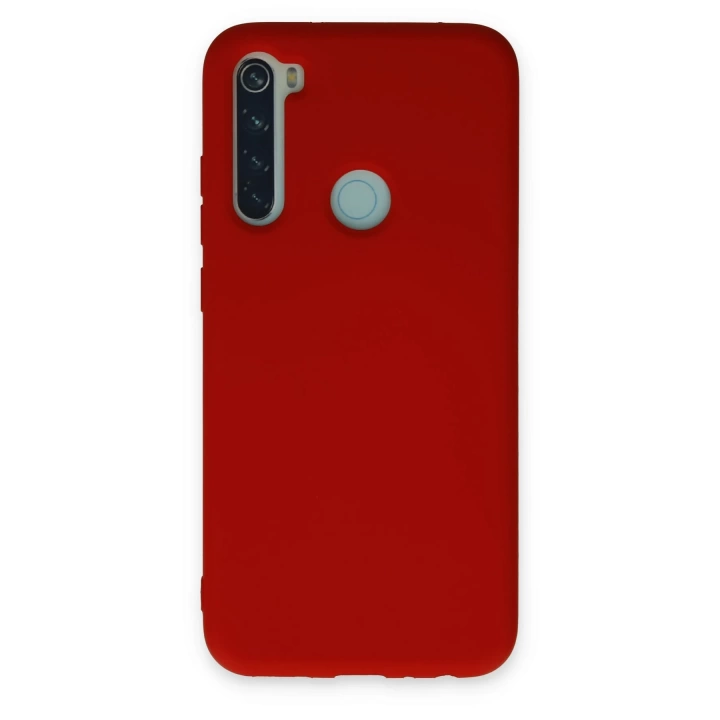 BFS  Xiaomi Redmi Note 8 Kılıf Nano içi Kadife Silikon - Kırmızı
