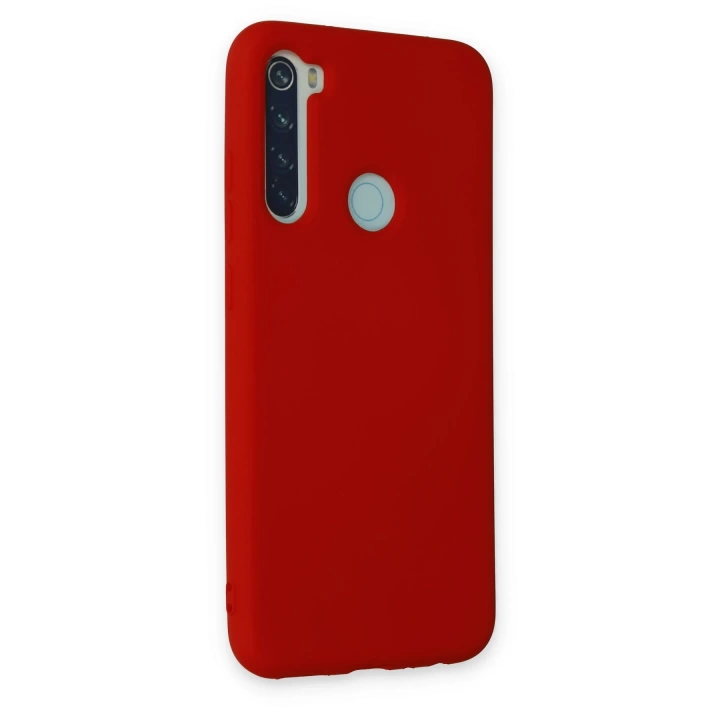 BFS  Xiaomi Redmi Note 8 Kılıf Nano içi Kadife Silikon - Kırmızı