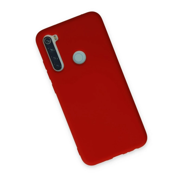 BFS  Xiaomi Redmi Note 8 Kılıf Nano içi Kadife Silikon - Kırmızı