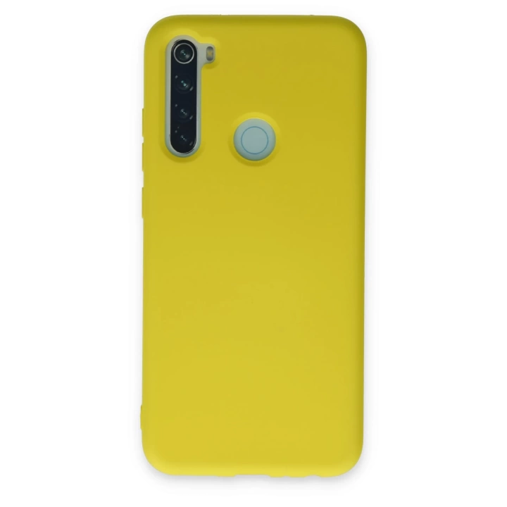 BFS  Xiaomi Redmi Note 8 Kılıf Nano içi Kadife Silikon - Sarı
