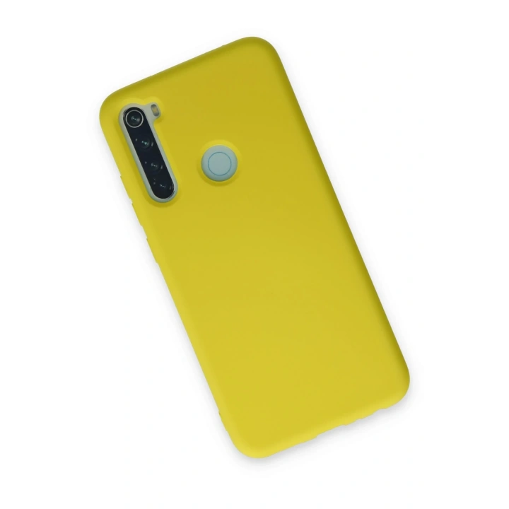 BFS  Xiaomi Redmi Note 8 Kılıf Nano içi Kadife Silikon - Sarı