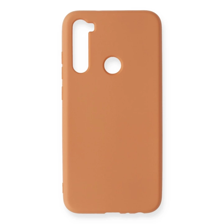 BFS  Xiaomi Redmi Note 8 Kılıf Nano içi Kadife Silikon - Turuncu