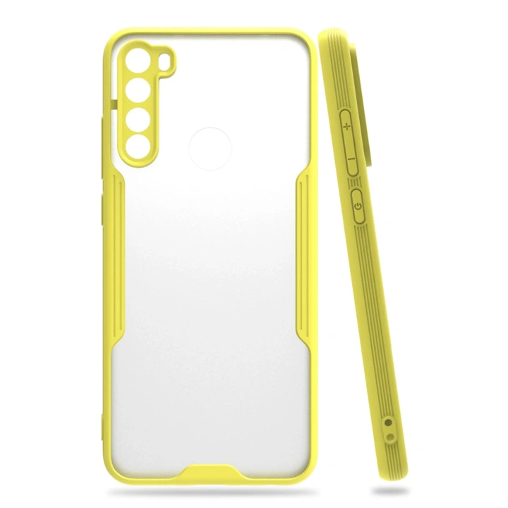 BFS  Xiaomi Redmi Note 8 Kılıf Platin Silikon - Sarı