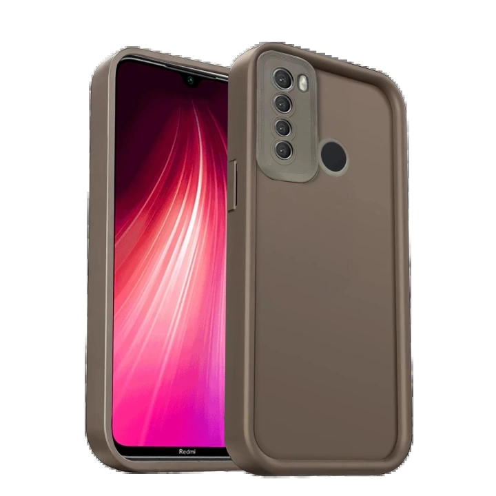 BFS  Xiaomi Redmi Note 8 Kılıf Viera Silikon - Kahverengi