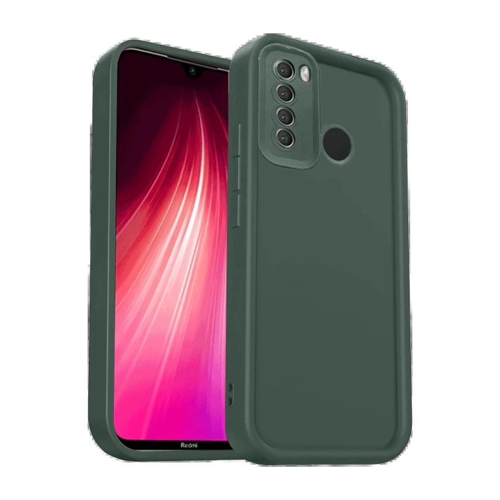 BFS  Xiaomi Redmi Note 8 Kılıf Viera Silikon - Koyu Yeşil
