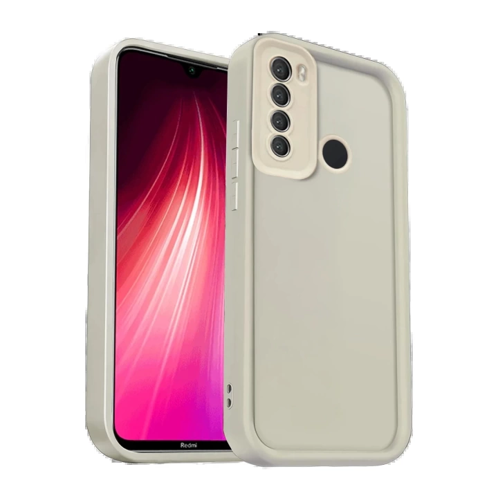 BFS  Xiaomi Redmi Note 8 Kılıf Viera Silikon - Krem