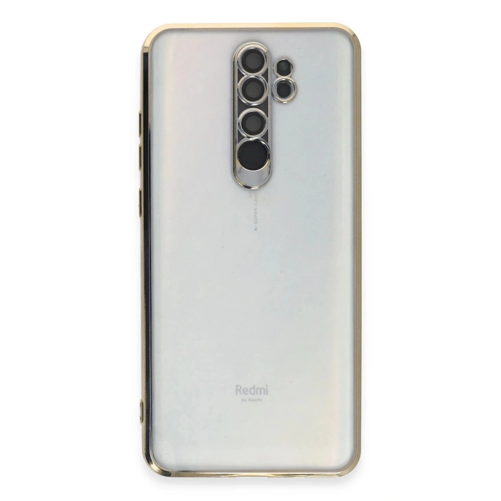 BFS Xiaomi Redmi Note 8 Pro Kılıf Lensli Silikon - Gold