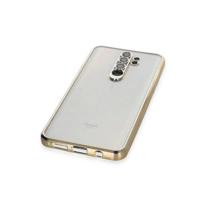 BFS Xiaomi Redmi Note 8 Pro Kılıf Lensli Silikon - Gold
