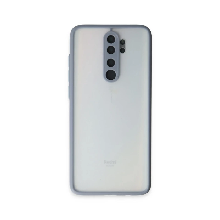 BFS  Xiaomi Redmi Note 8 Pro Kılıf Montreal Silikon Kapak - Gri
