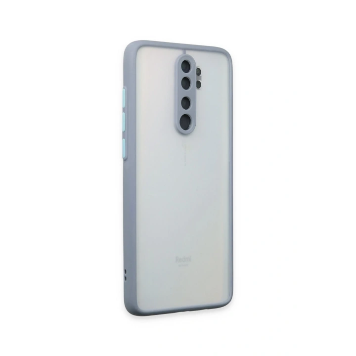 BFS  Xiaomi Redmi Note 8 Pro Kılıf Montreal Silikon Kapak - Gri