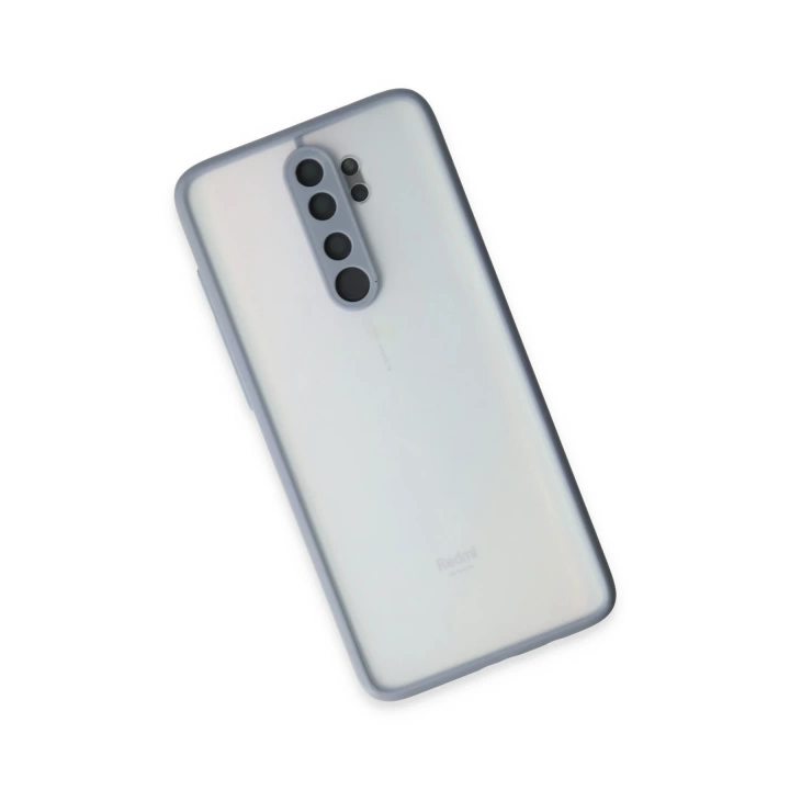 BFS  Xiaomi Redmi Note 8 Pro Kılıf Montreal Silikon Kapak - Gri