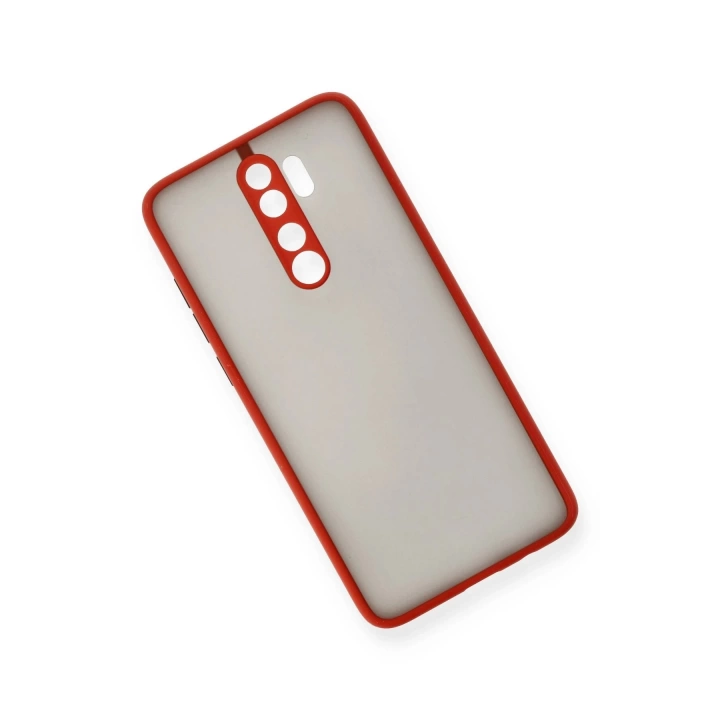 BFS  Xiaomi Redmi Note 8 Pro Kılıf Montreal Silikon Kapak - Kırmızı