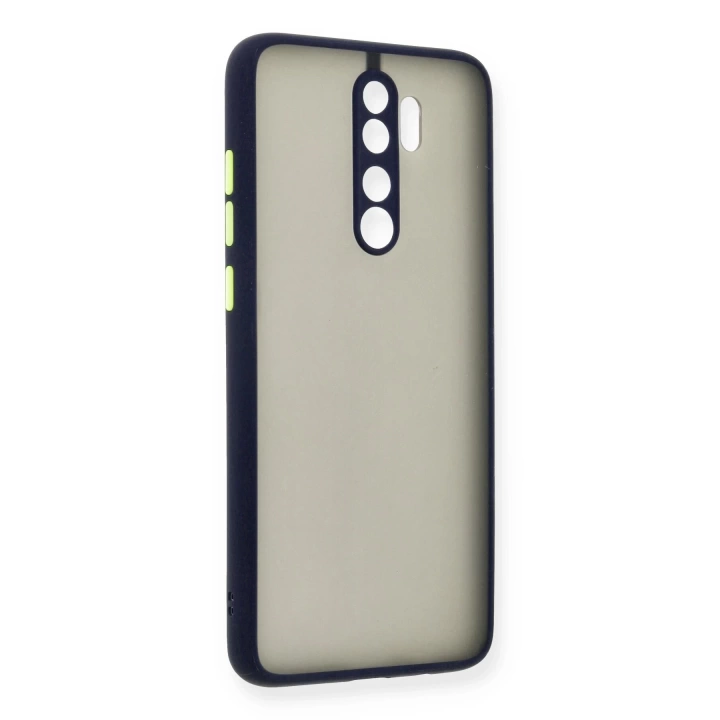 BFS  Xiaomi Redmi Note 8 Pro Kılıf Montreal Silikon Kapak - Lacivert