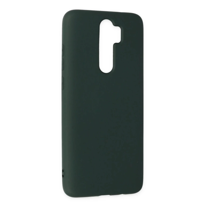 BFS  Xiaomi Redmi Note 8 Pro Kılıf Nano içi Kadife Silikon - Koyu Yeşil