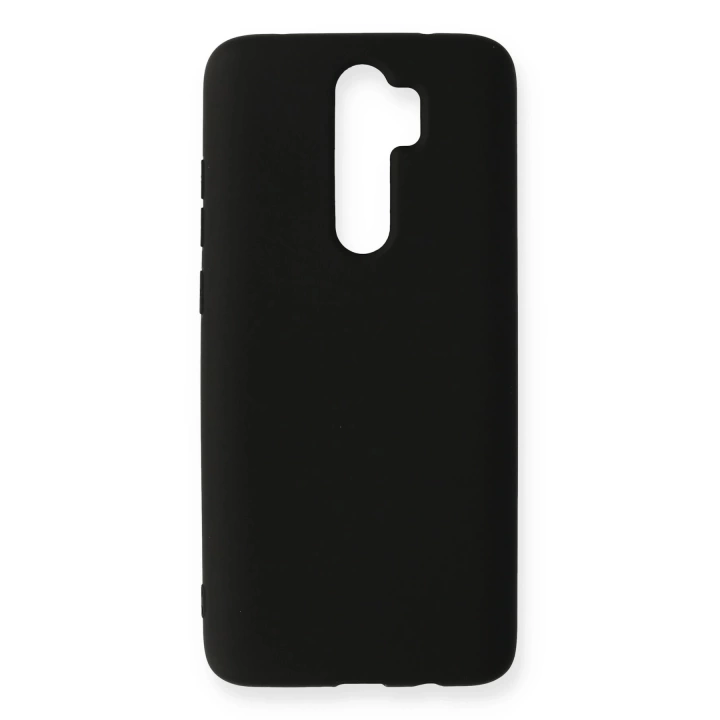 BFS  Xiaomi Redmi Note 8 Pro Kılıf Nano içi Kadife Silikon - Siyah