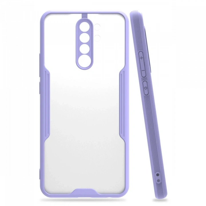 BFS  Xiaomi Redmi Note 8 Pro Kılıf Platin Silikon - Lila