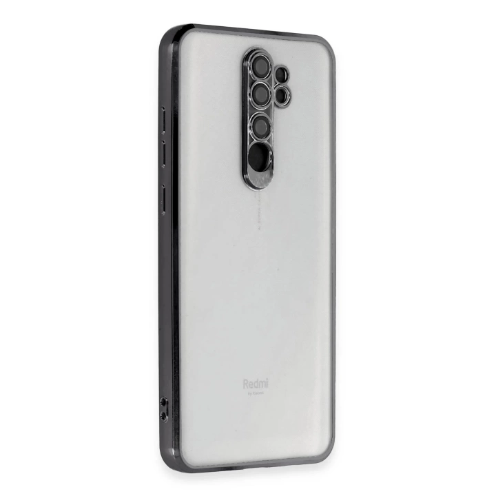 BFS  Xiaomi Redmi Note 8 Pro Kılıf Razer Lensli Silikon - Siyah