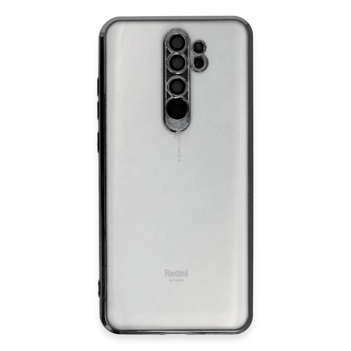 BFS  Xiaomi Redmi Note 8 Pro Kılıf Razer Lensli Silikon - Siyah