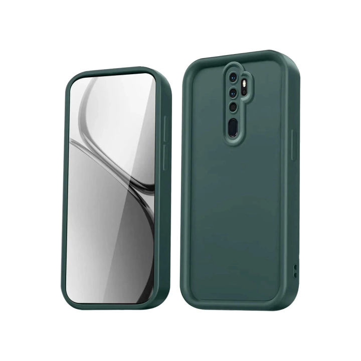 BFS  Xiaomi Redmi Note 8 Pro Kılıf Viera Silikon - Koyu Yeşil